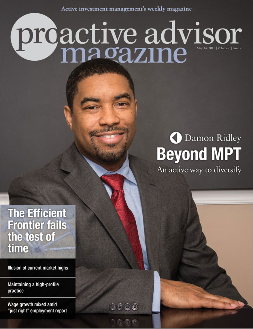 Proactive Advisor Magazine cover featuring Damon Ridley