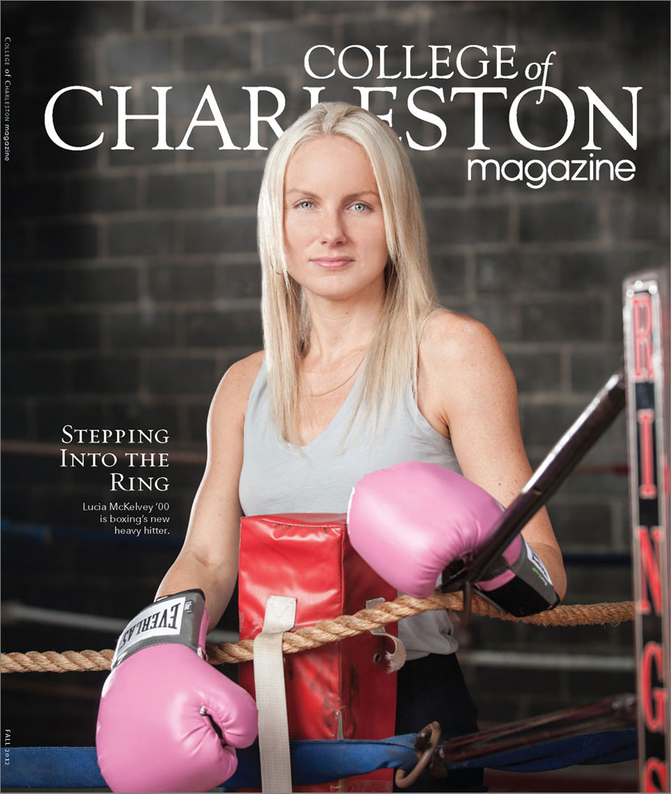 College of Charleston Magazine cover featuring Lucia McKelvey