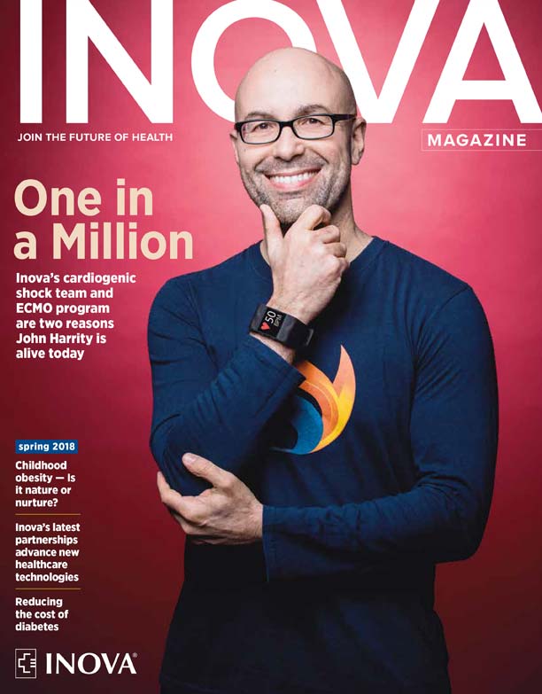 Inova Magazine cover featuring John Harrity