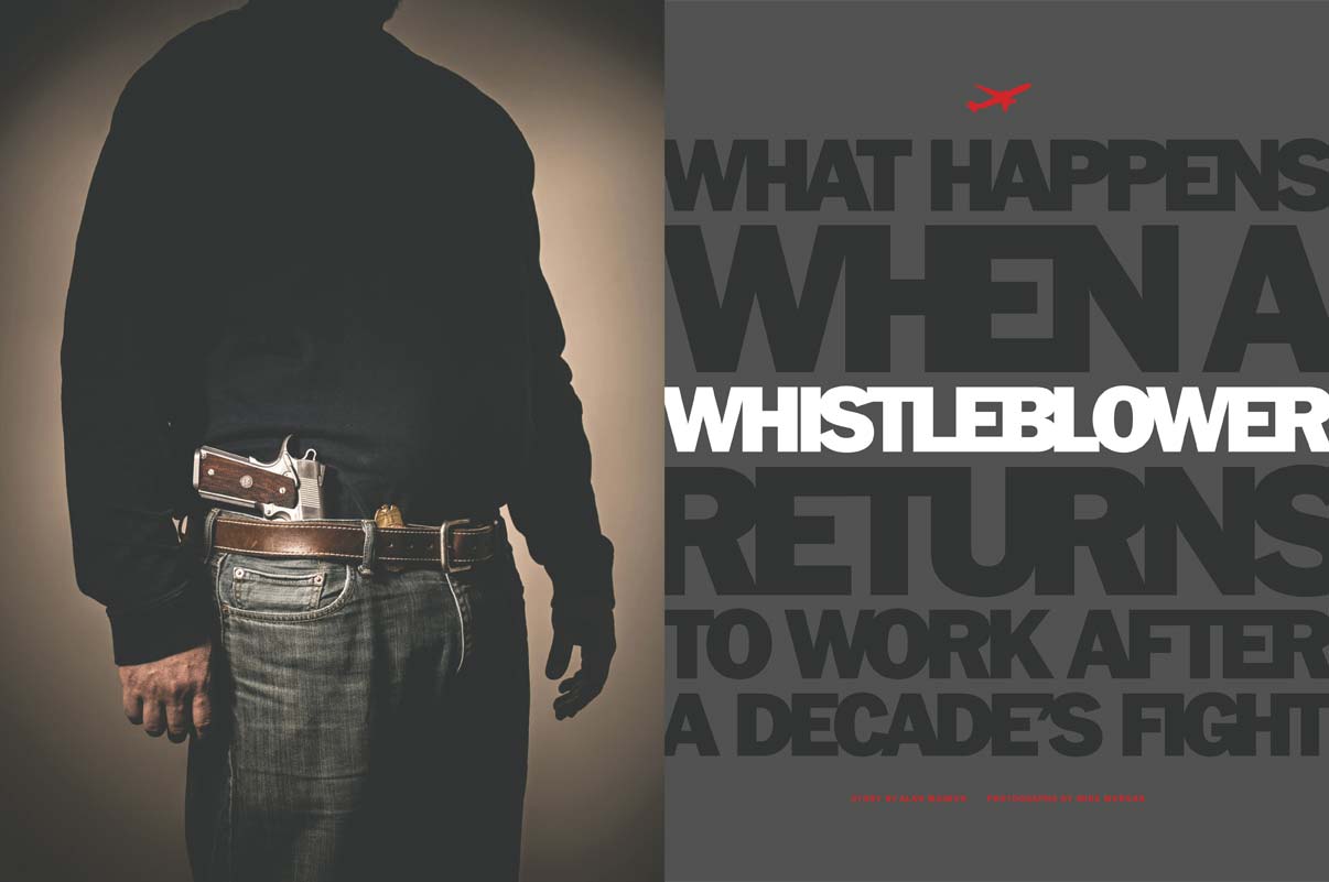 Washington Post Magazine spread featuring whistleblower Robert MacLean
