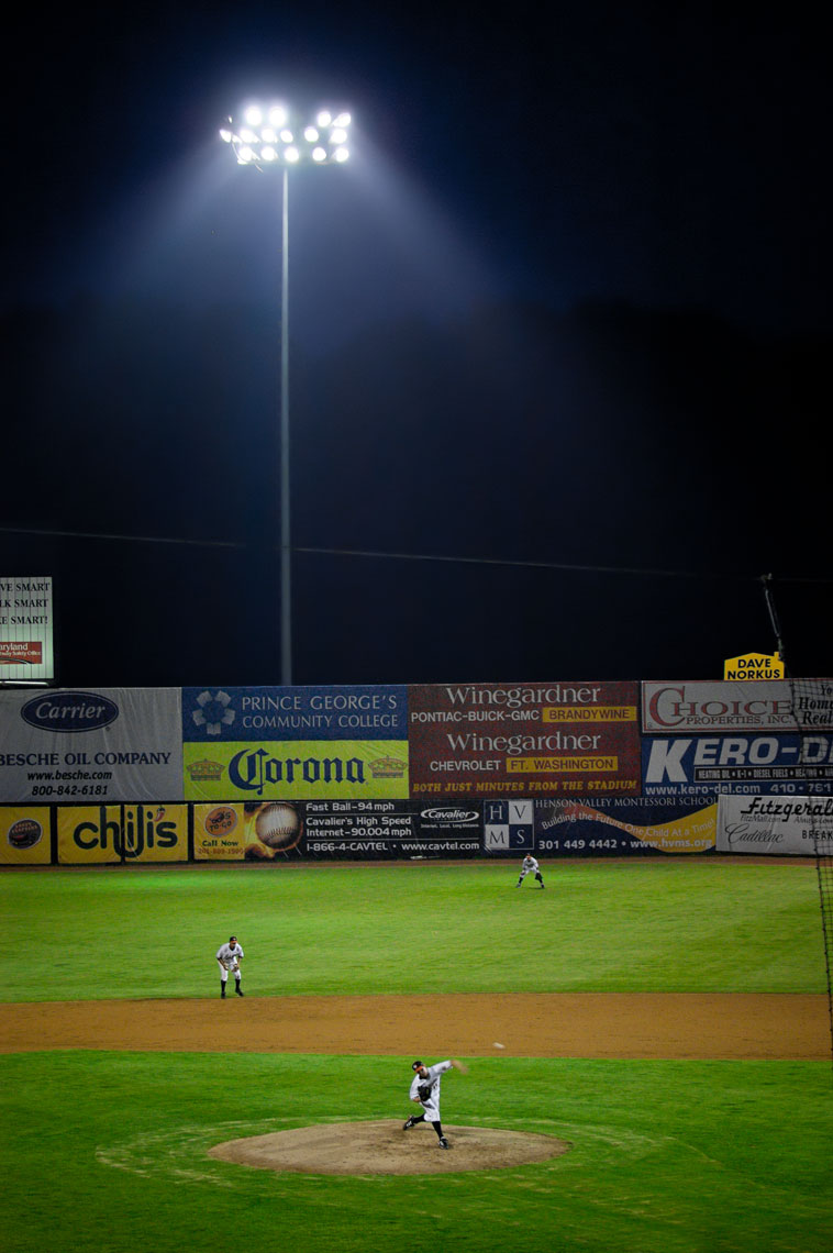 A Bowie Baysox night game at Prince George