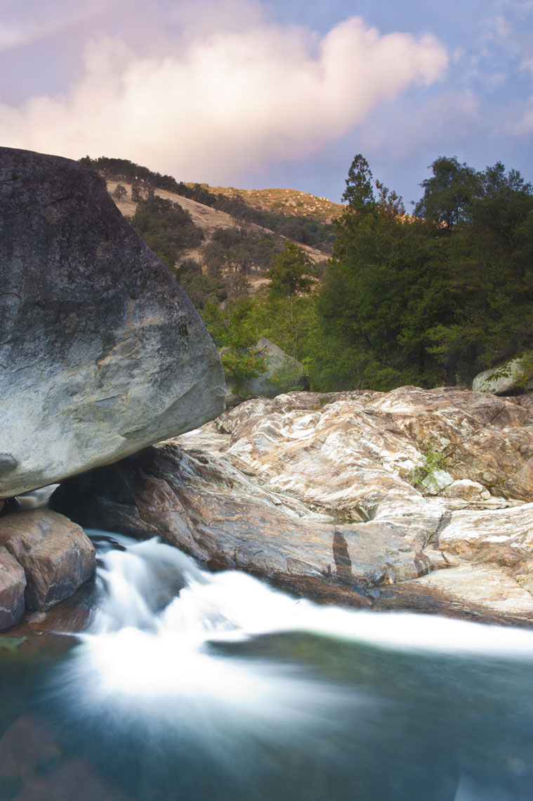 Rocks in the river at Kings Canyon National Park, California