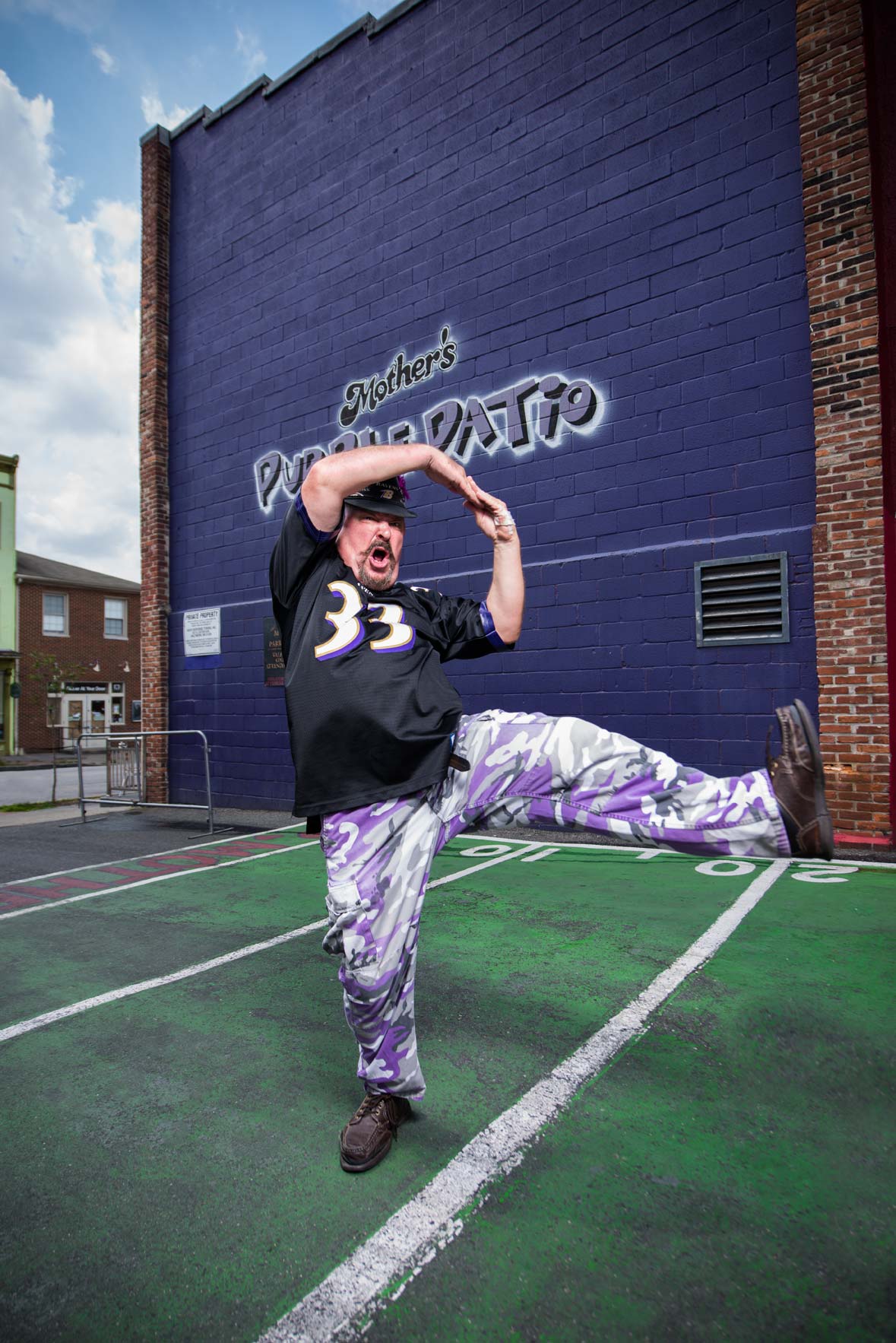 Ravens super-fan Captain Dee-Fense a goodwill ambassador for the team