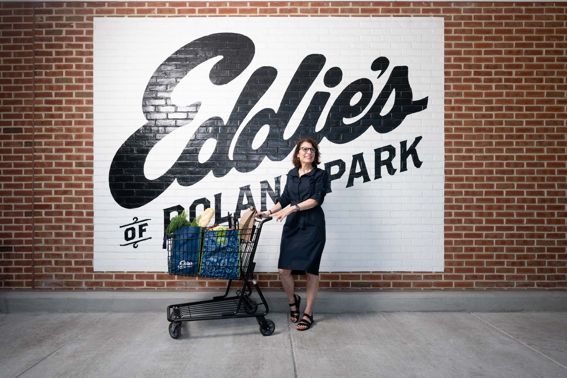 Nancy Cohen standing in front of the Eddie
