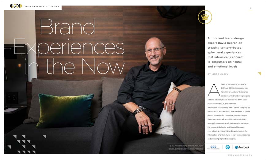 David Kepron, Chief Experience Officer, Marriott International, for Brand Experience Magazine